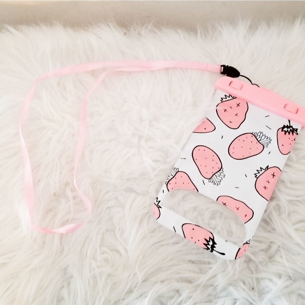 Strawberry water proof pouch for pool